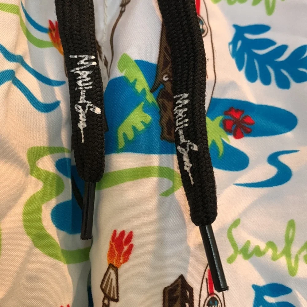 Maui & Sons Paradise Surf Up Hawaii Mens Swim Trunks shorts Hula Girl Dancers 36